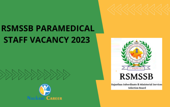 rsmssb paramedical staff vacancy