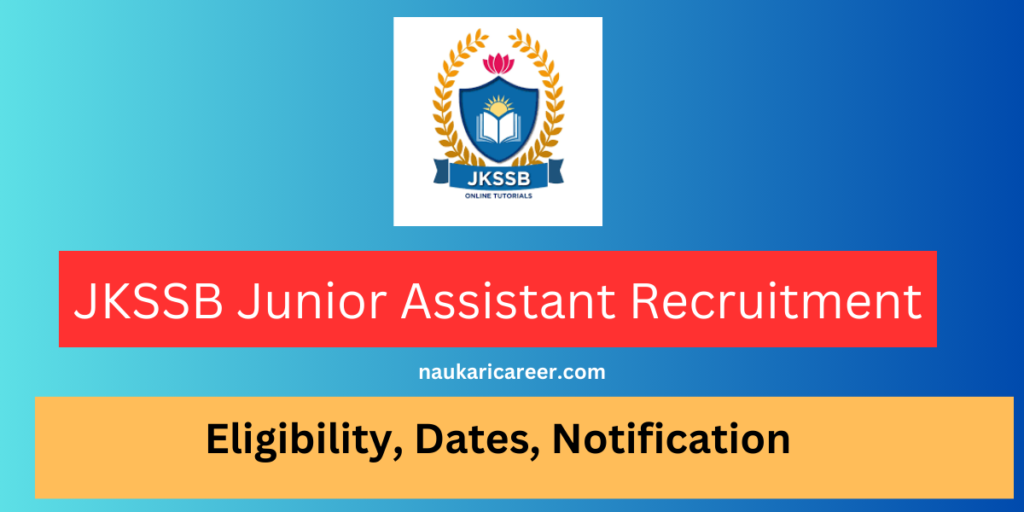 jkssb junior assistant recruitment 