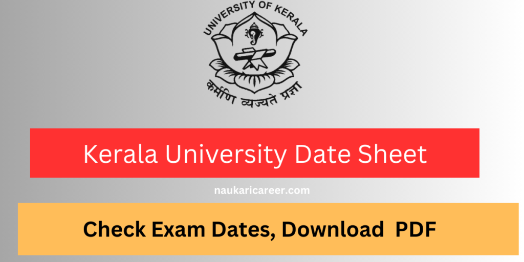 Kerala University Date Sheet 