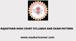 rajasthan high court syllabus and exam pattern 