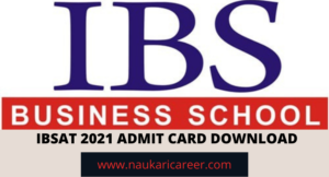 IBSAT 2021 Admit Card 