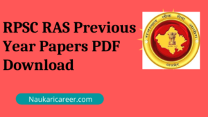RPSC RAS Previous Year Papers PDF Download 