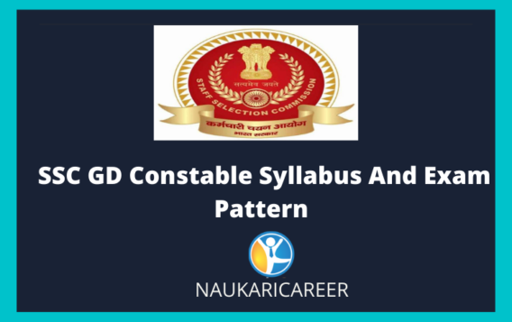 SSC GD Constable Syllabus And Exam Pattern PDF 