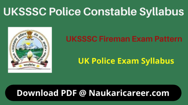 uksssc police constable syllabus 
