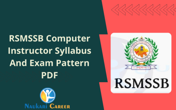 RSMSSB Computer Instructor Syllabus 