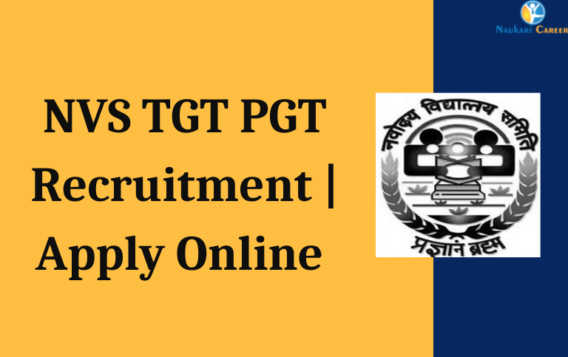 NVS TGT PGT Recruitment 