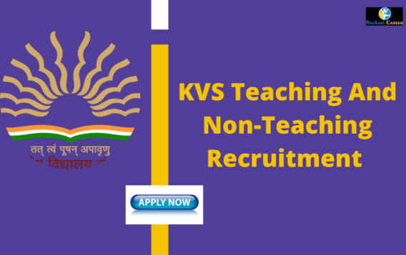 kvs teaching non teaching recruitment 