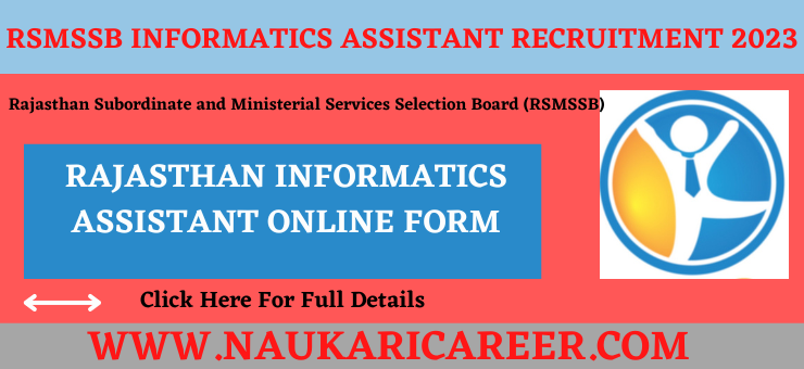 rajasthan informatics assistant recruitment