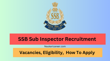 SSB Sub Inspector Recruitment 