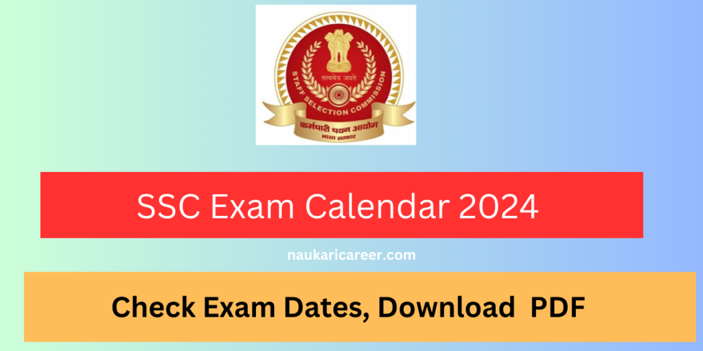 ssc exam calendar 