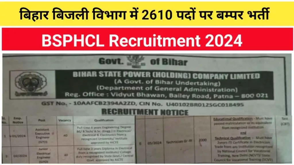 BSPHCL Recruitment 